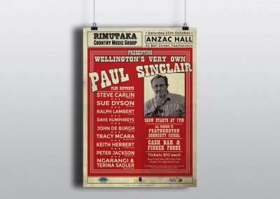 Poster Design for Rimutaka Country Music Group in Featherston