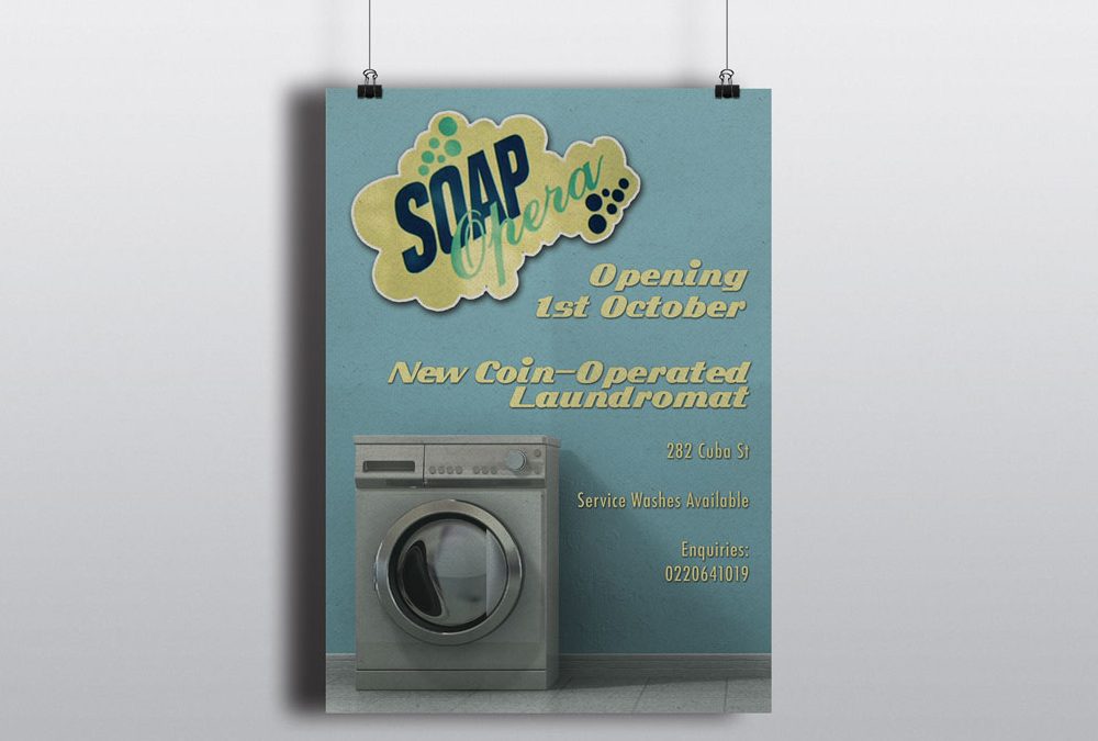 Flyer Design for Soap Opera Laundromat in Wellington