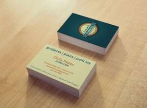 Design Portfolio 5 Business Card Design for Planwell Services Carterton
