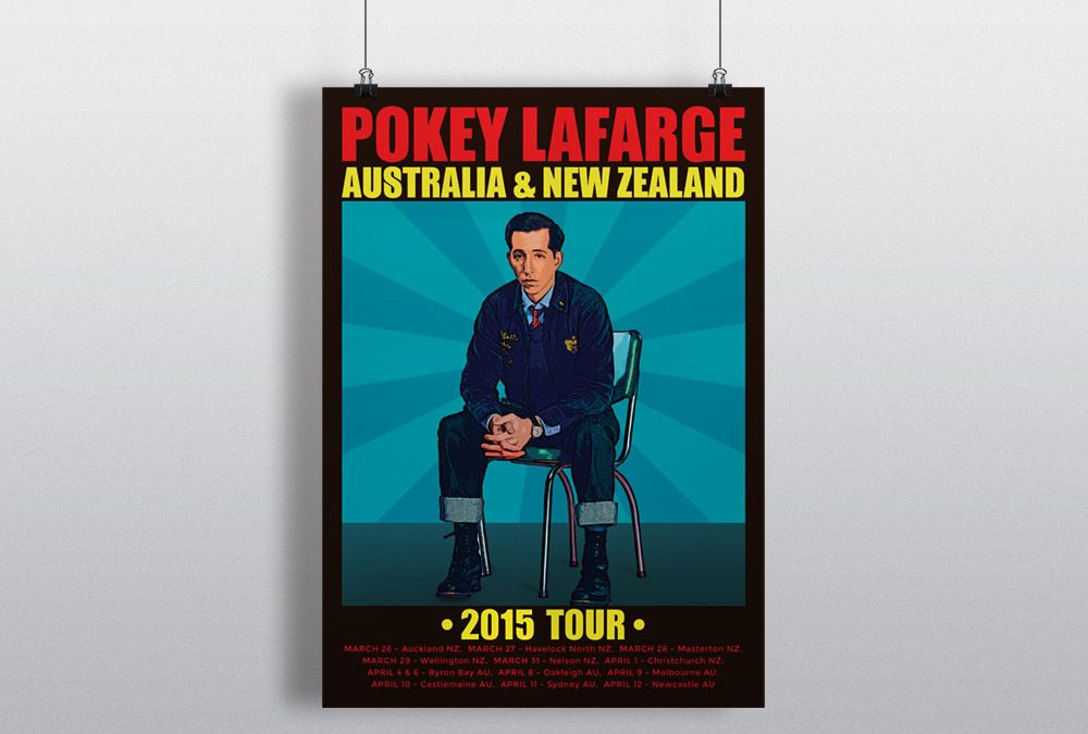 Pokey LaFarge New Zealand Tour Poster 2015