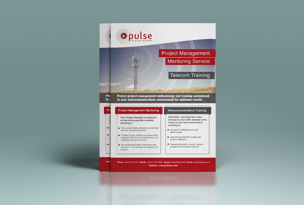 Flyer Design – Pulse Telecom Training, Carterton
