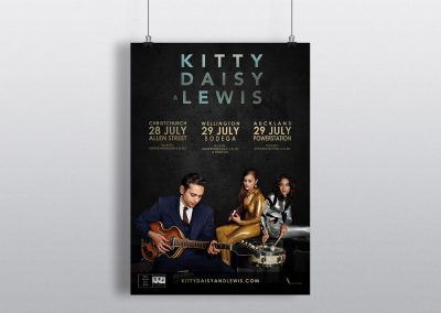 Poster Design – Kitty, Daisy and Lewis New Zealand